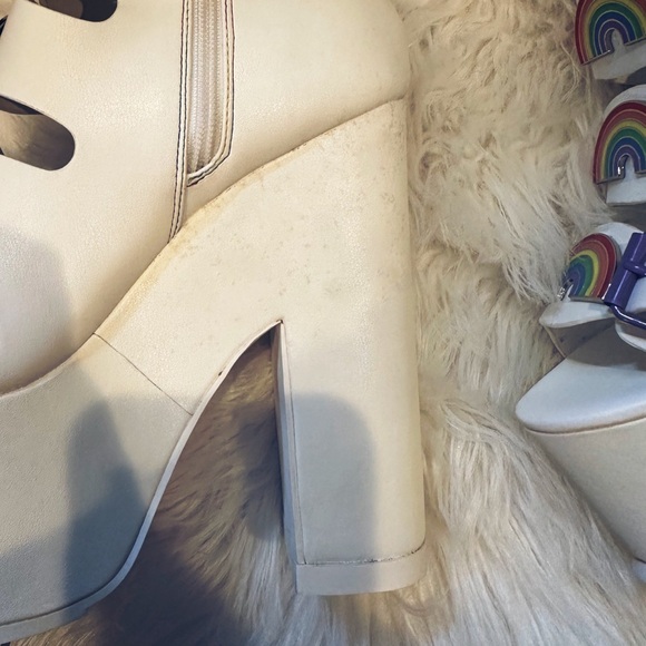 🌈 Y.R.U. DREAMSCAPE RAINBOW PLATFORM HEELS - Picture 7 of 11